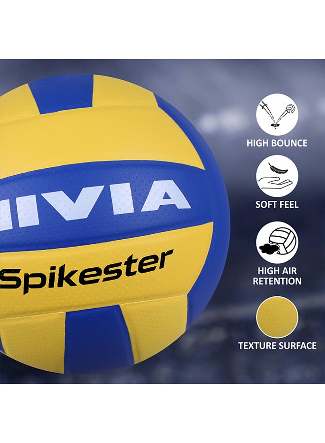 Spikester Encounter 494 Volleyball | Size: 4 | Material - Polypropylene |18 Panels | for Indoor-Outdoor All Surfaces | Training Ball | Machine Stitched