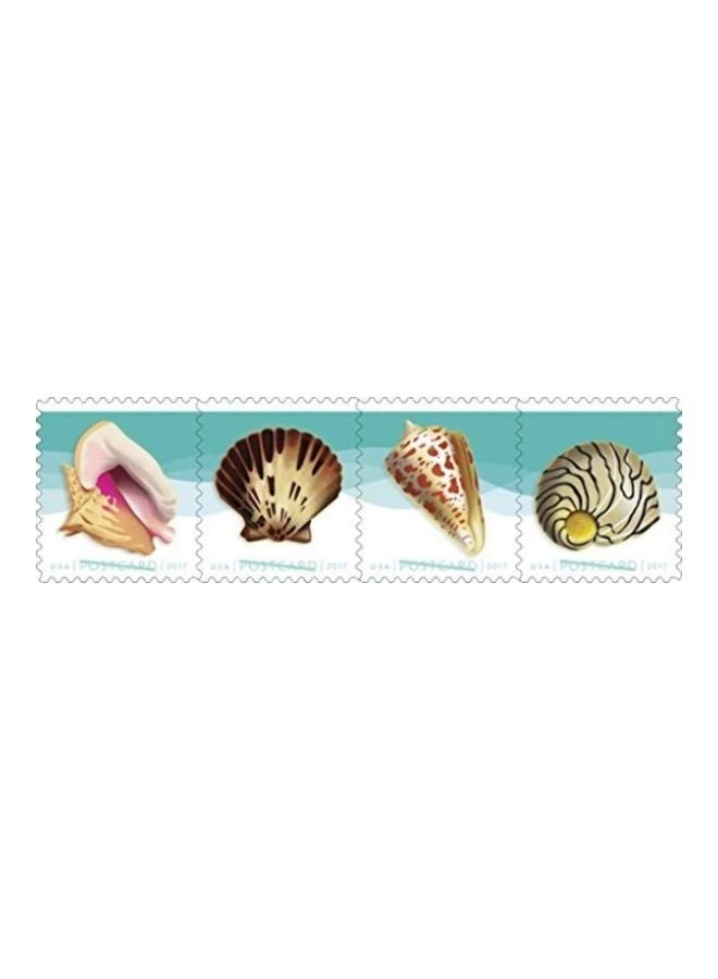 Seashells Postcard Stamp Roll