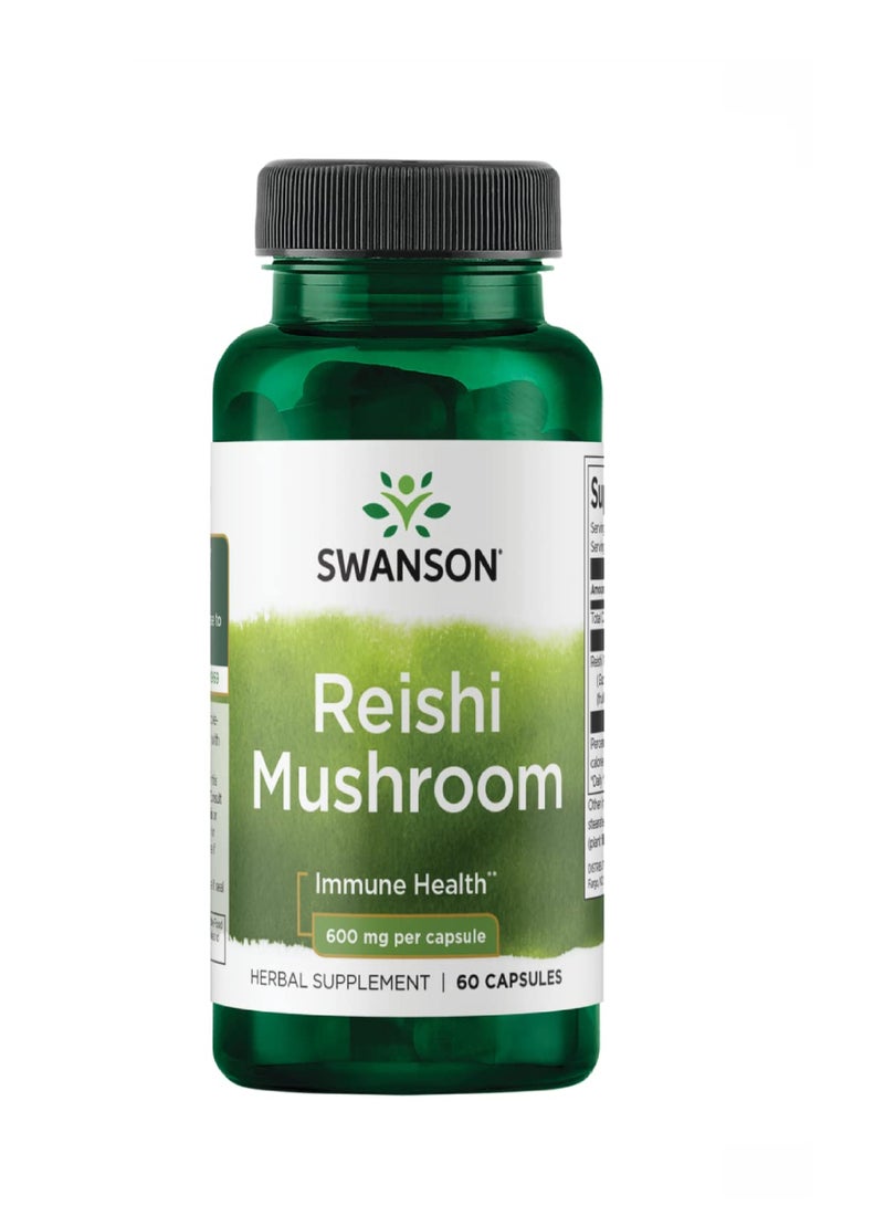 SWANSON REISHI MUSHROOM 600MG/60CAPS