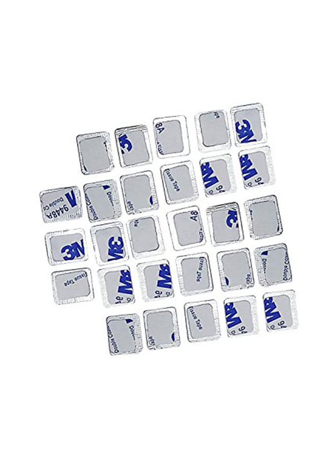 56-Piece Metal Stickers For Magnetic Palette Multicolour