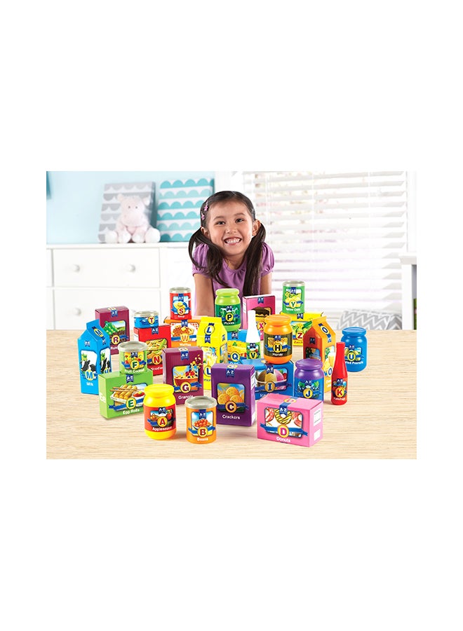 26-Piece Learning Resources A To Z Alphabet Groceries Set