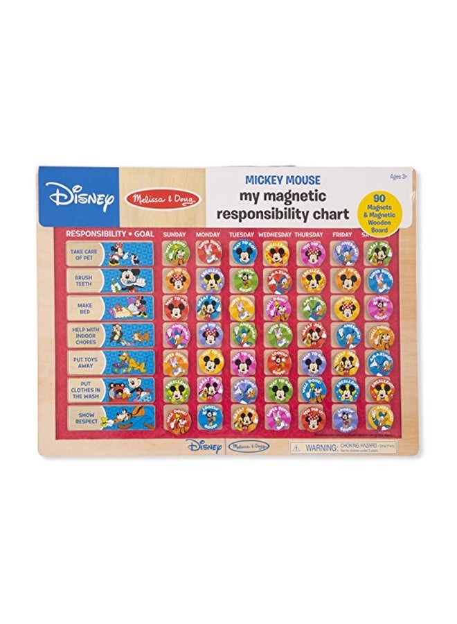 90-Piece Disney Mickey Mouse Magnetic Responsibility Chart 7522