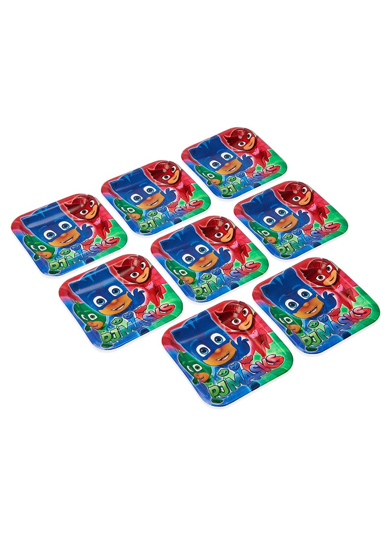 8-Piece PJ Masks Dessert Plate Set 8 x 7inch