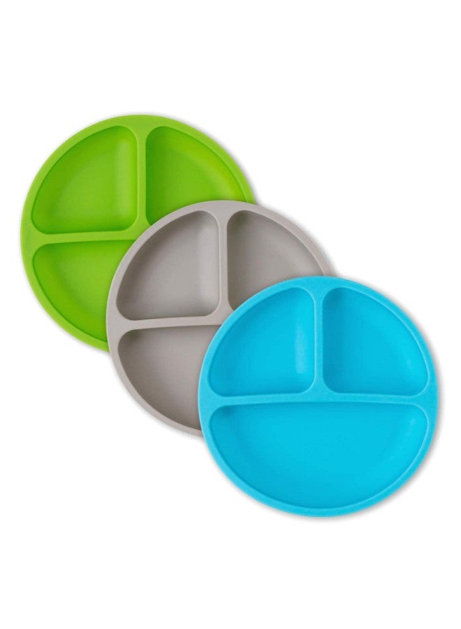 3-Piece Toddler Plate With Dividers Set