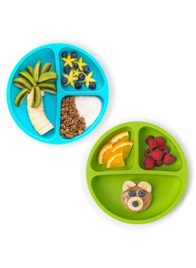 3-Piece Toddler Plate With Dividers Set