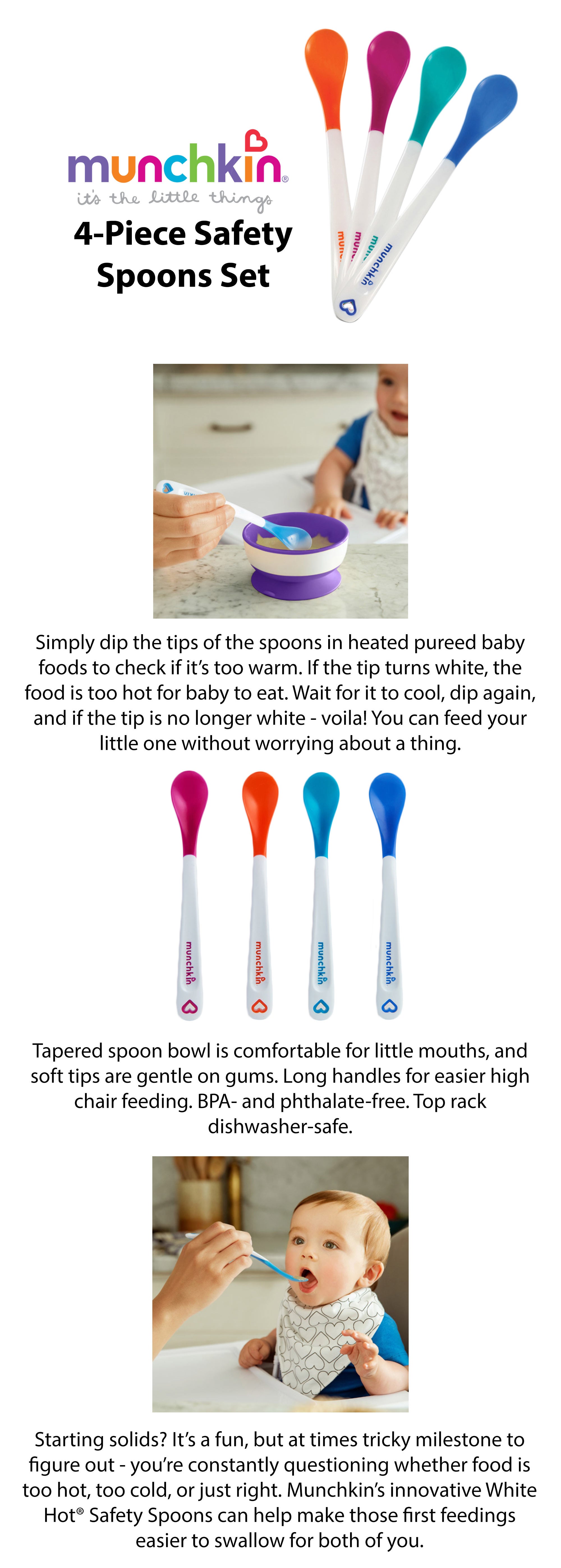 4-Piece Safety Spoons Set