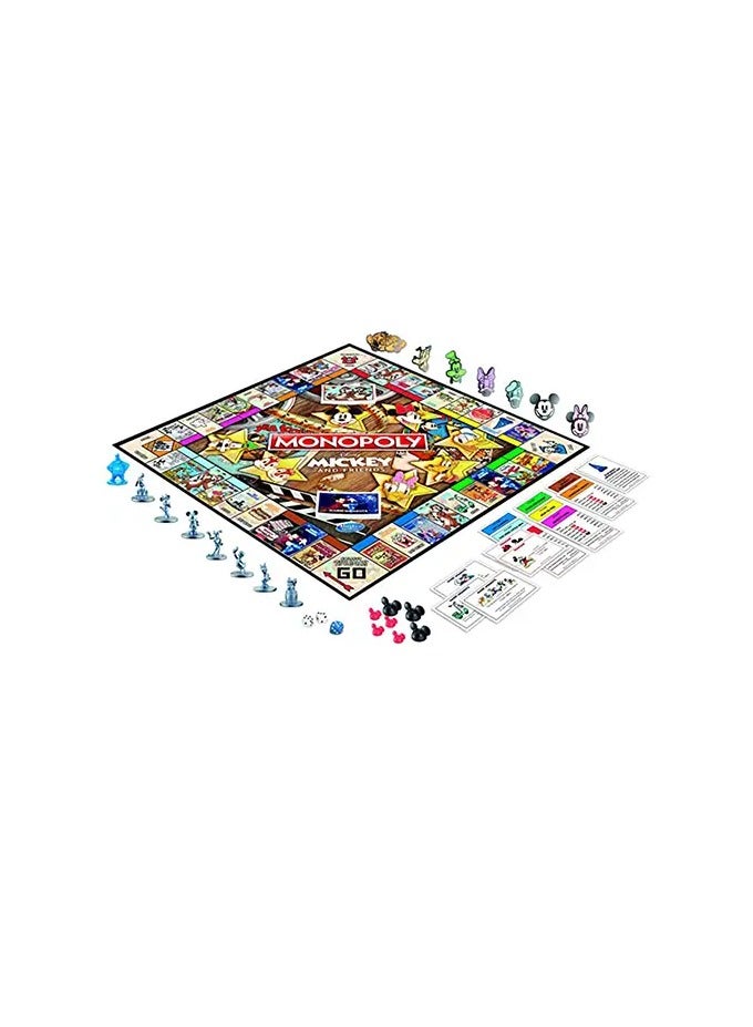 Monopoly: Disney Mickey and Friends Edition Board Game – Exclusive Tokens & Disney Pins | Fun Family Game for Disney Fans | Ages 8+ | Collectible Disney Monopoly for Kids & Adults