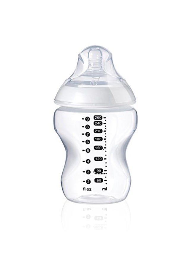 Anti Colic Feeding Bottle, 340ml - Clear/White