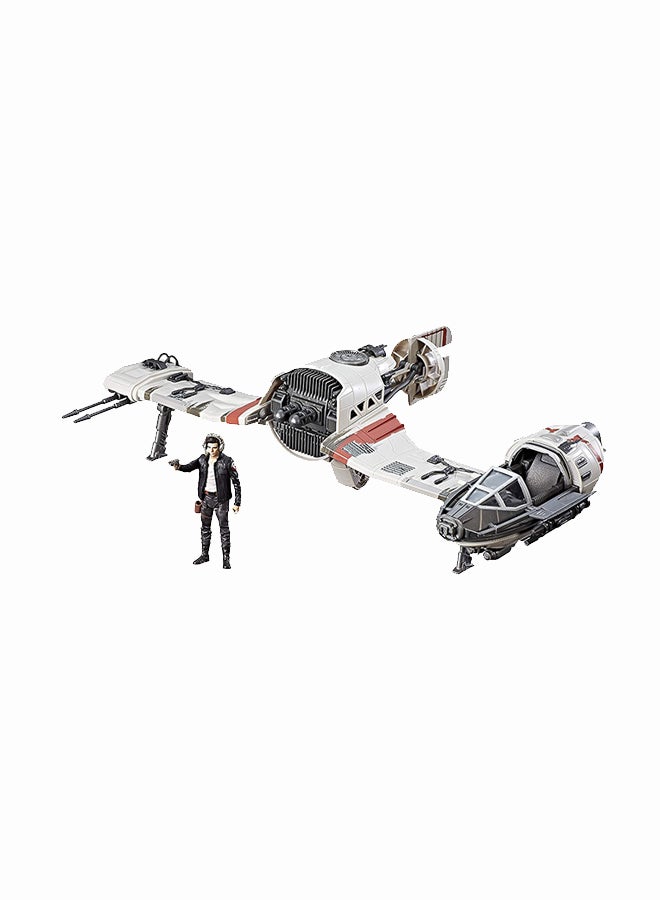 Force Resistance Ski Speeder And Captain Poe Dameron Figure