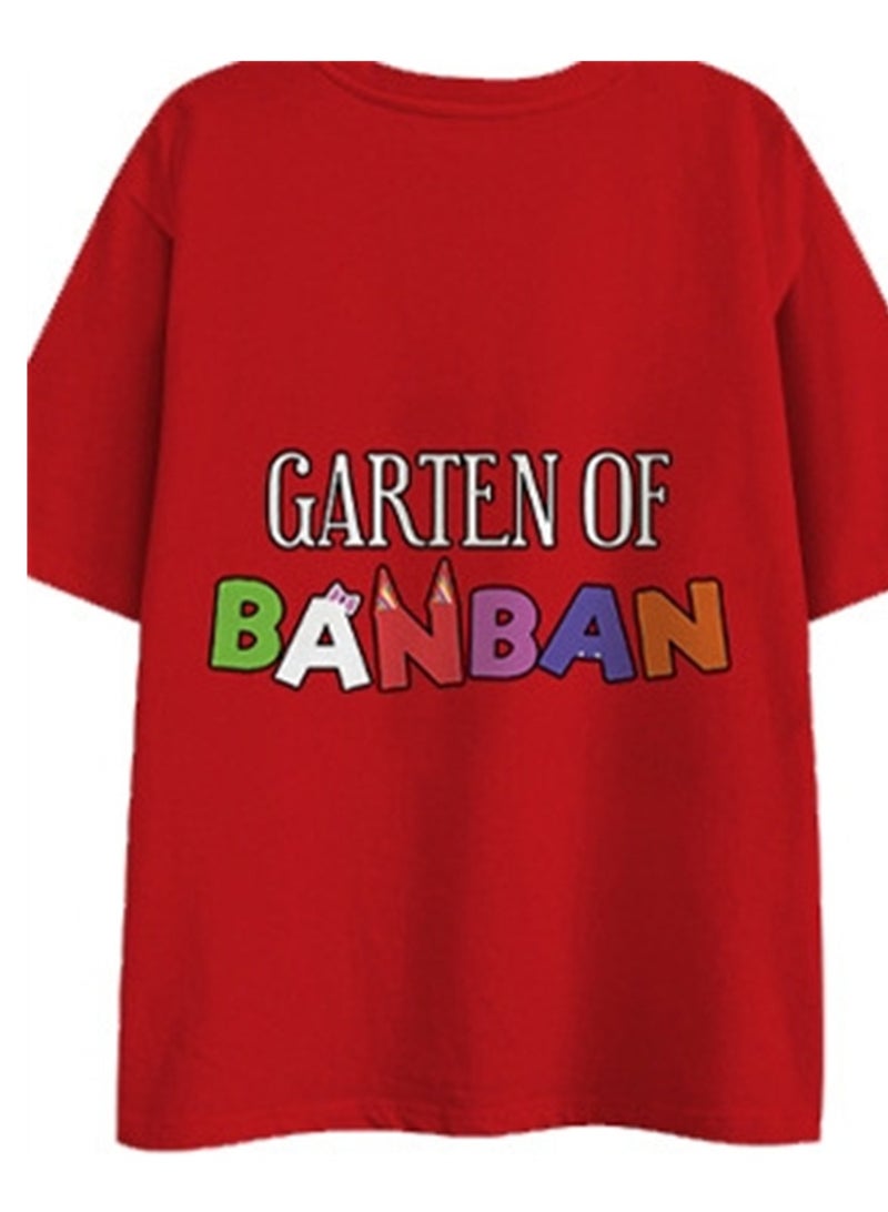 Cartoon class's garden 3D digital printing personalized breathable T-shirt shorts set