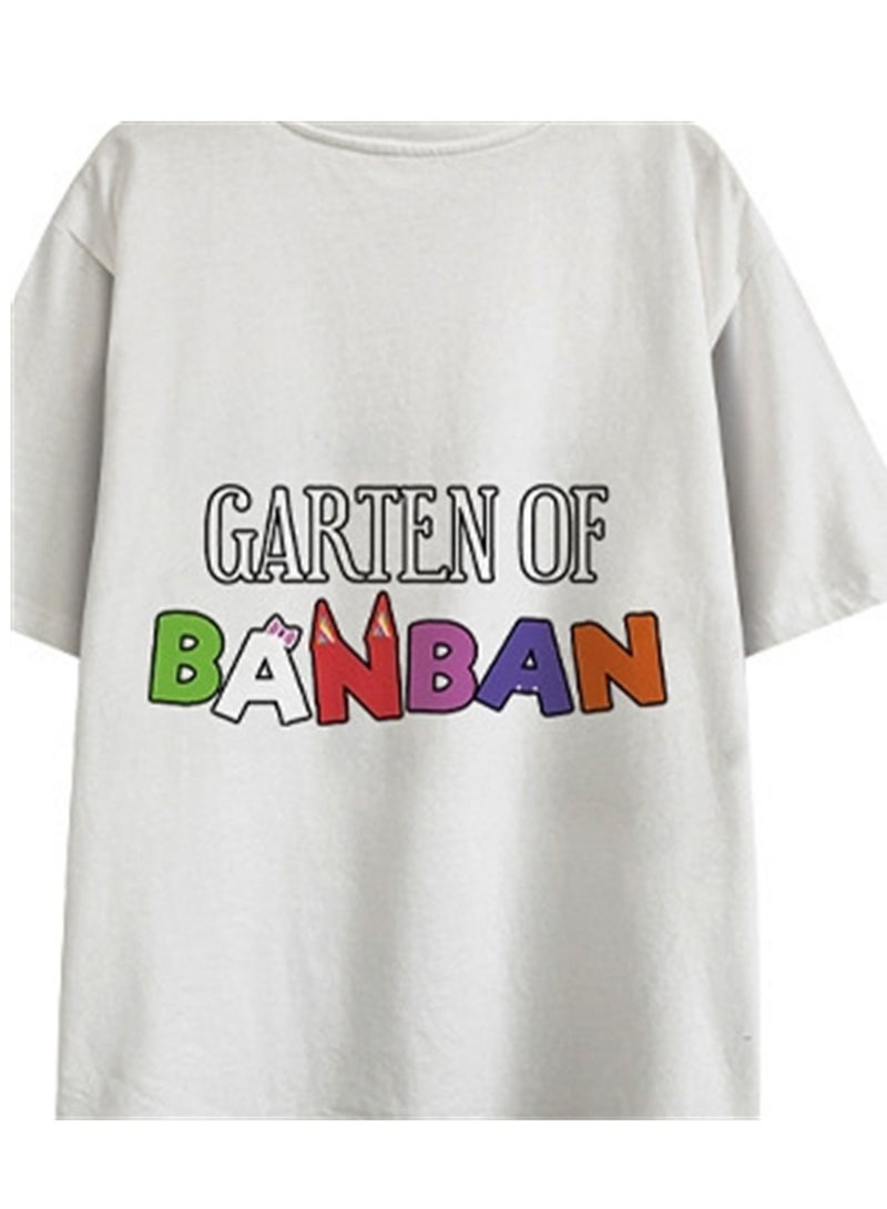Cartoon class's garden 3D digital printing personalized breathable T-shirt shorts set