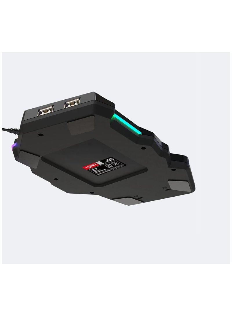 V500 35 Keys Colorful Mixed Light Gaming One-handed Keyboard