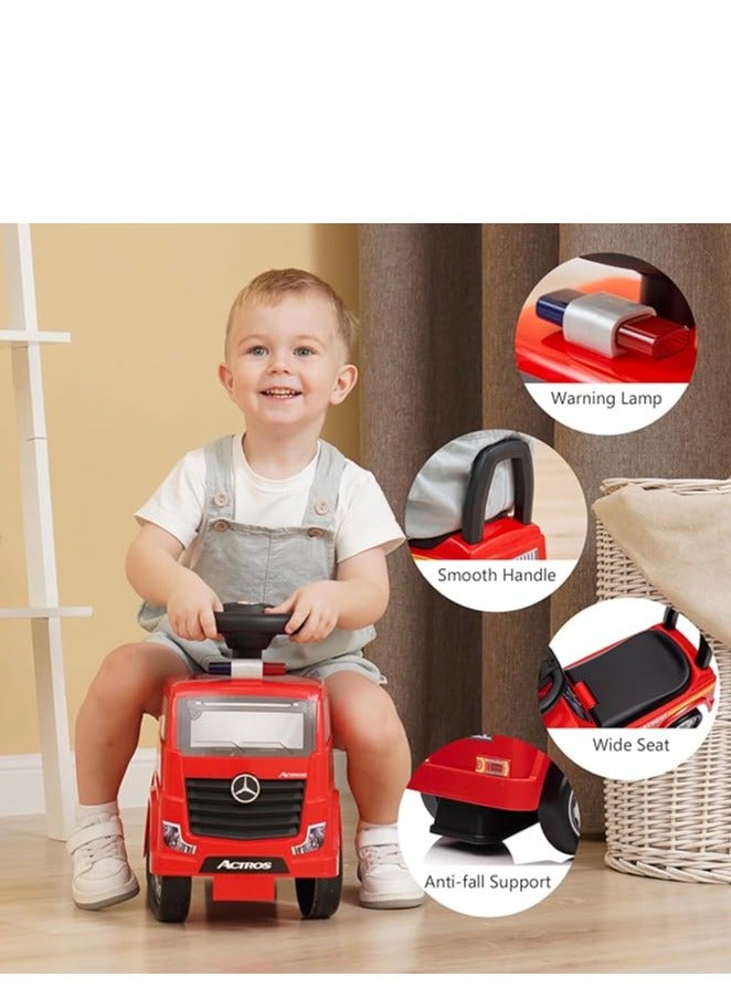 Mercedes Benz Actros Kids Rideon Push Car - Red