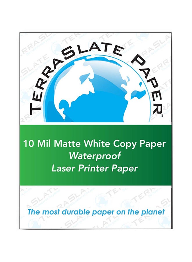 25-Sheet Copy Paper Waterproof Laser Printer White