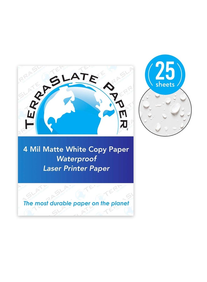 25-Sheets Laser Printer Paper Set White