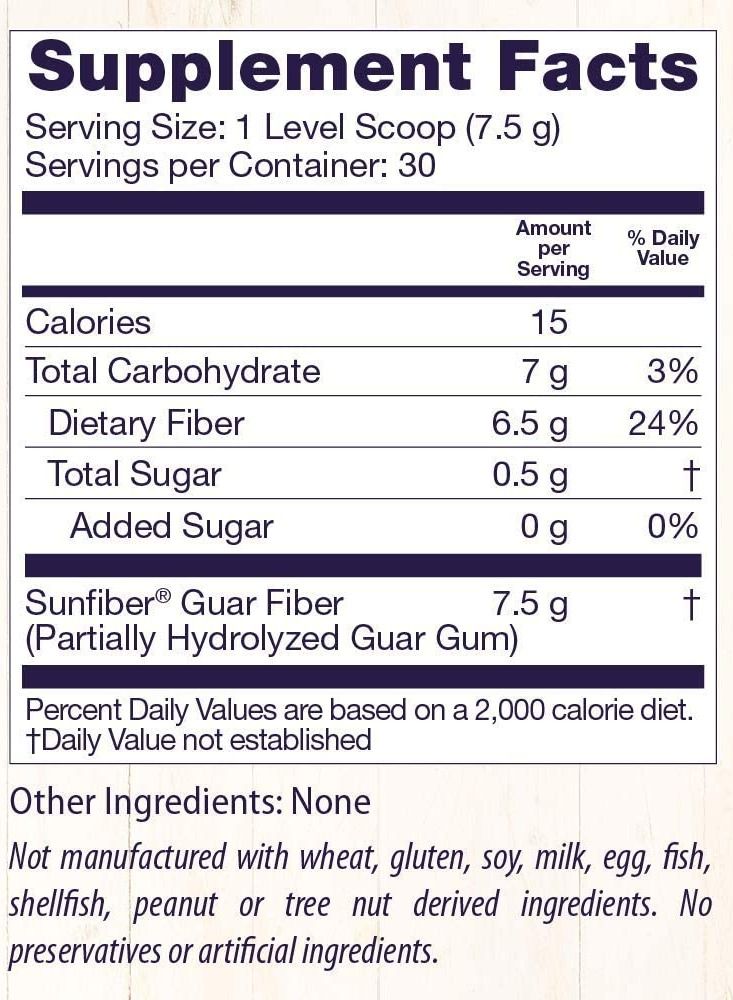 Healthy Fiber Improves Regularity and Growth of Beneficial Bacteria Dietary Supplement - 225 grams