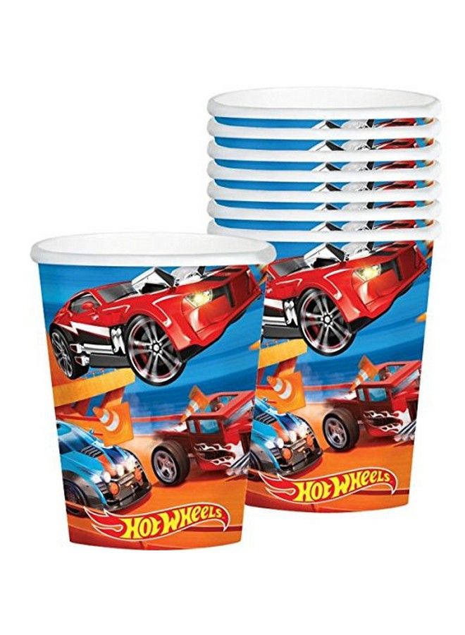 Hot Wheels Wild Racer Paper Cups 9 Oz. ; Multicolor ; Pack Of 8