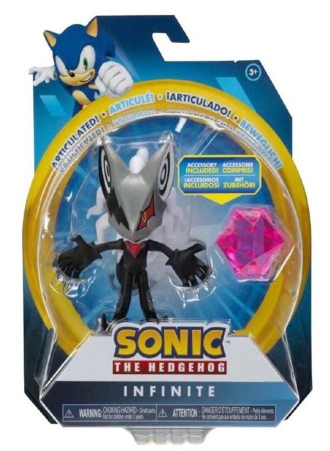 Sonic The Hedgedog - Action Figure w/ Accessories - 4 Inch, Assorted/ Character May Vary, 1 Piece Only