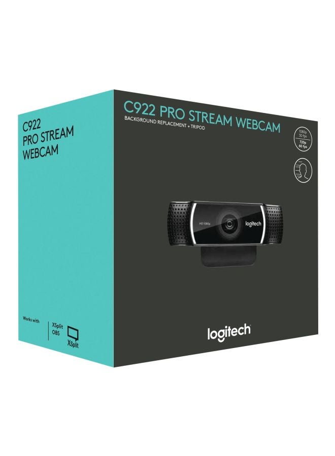 C922 Pro Stream Webcam Black