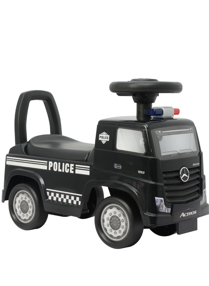 Mercedes Benz Actros Kids Rideon Push Car -Black