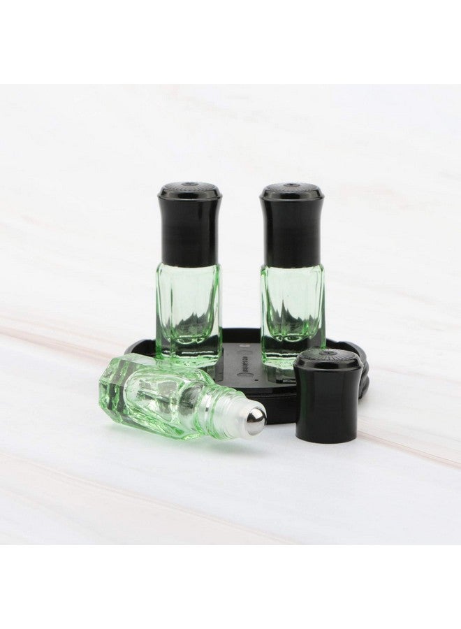 Essential Oil Roller Bottles 8Pcs 3Ml Rollon Bottles With Opener Funnel Mini Glass Massage Roller Bottles Roll On Vials For Perfume Lip Balms Aromatherapy Light Green