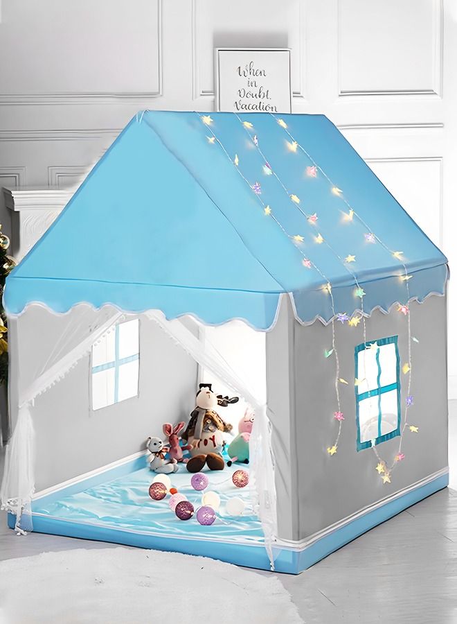 Kids Play Tent Playhouse with Star Lights, Large Fairy Playhouse with Star Lights Fairy Play House Indoor and Outdoor Toddler Tent, Easy Setup Gift for Children 53