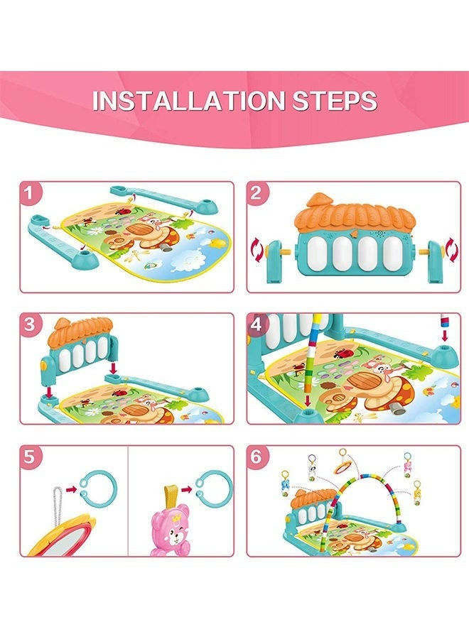 Musical Piano Play Indoor Mat For Baby 75x60x42cm