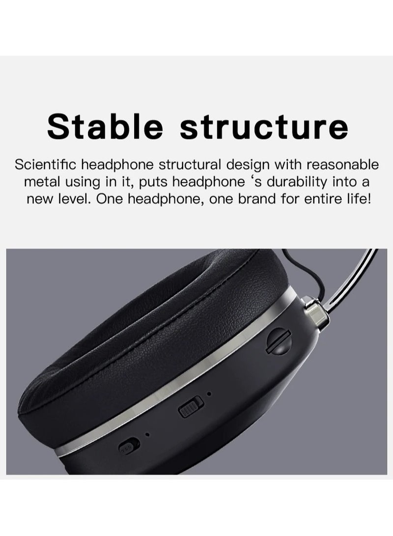 Wireless Bluetooth Headphones Hifi Step Counting Anc Office Headset Bluetooth-compatible 5.0 Wireless Headset