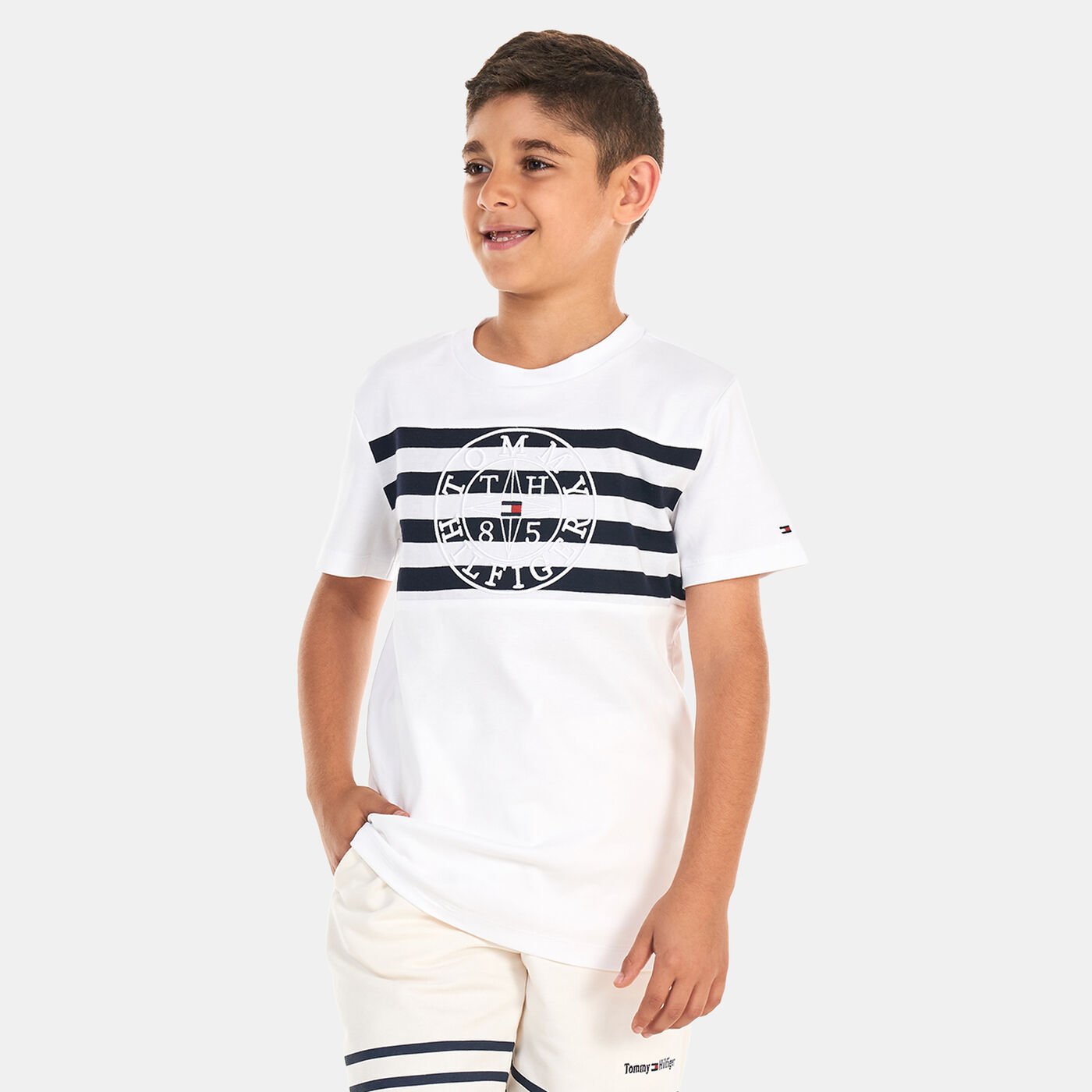 Kids' Nautical Logo Stripe T-Shirt