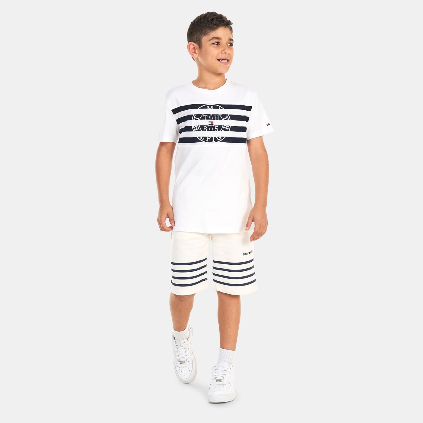 Kids' Nautical Logo Stripe T-Shirt