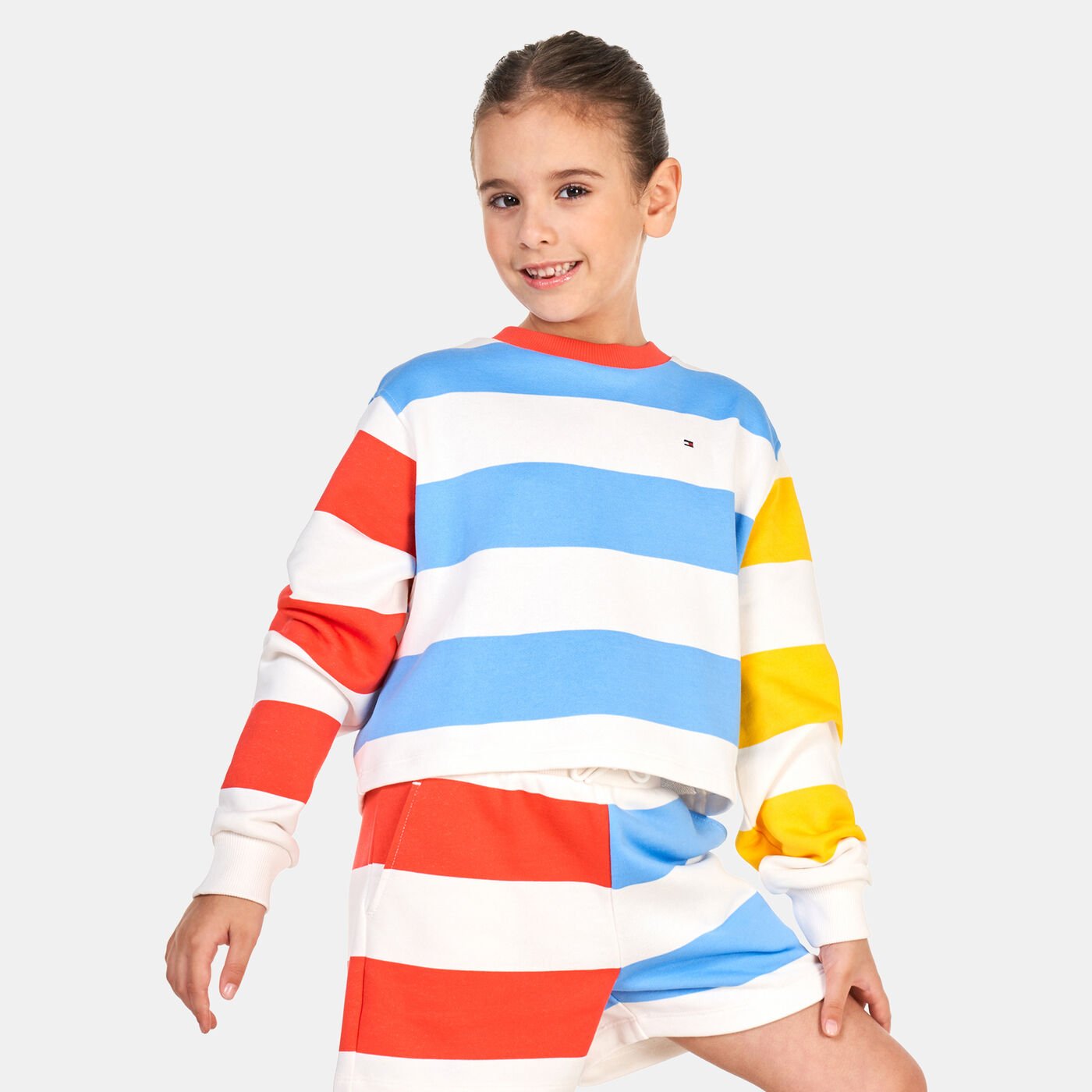 Kids' Bold Stripe Crew Sweatshirt