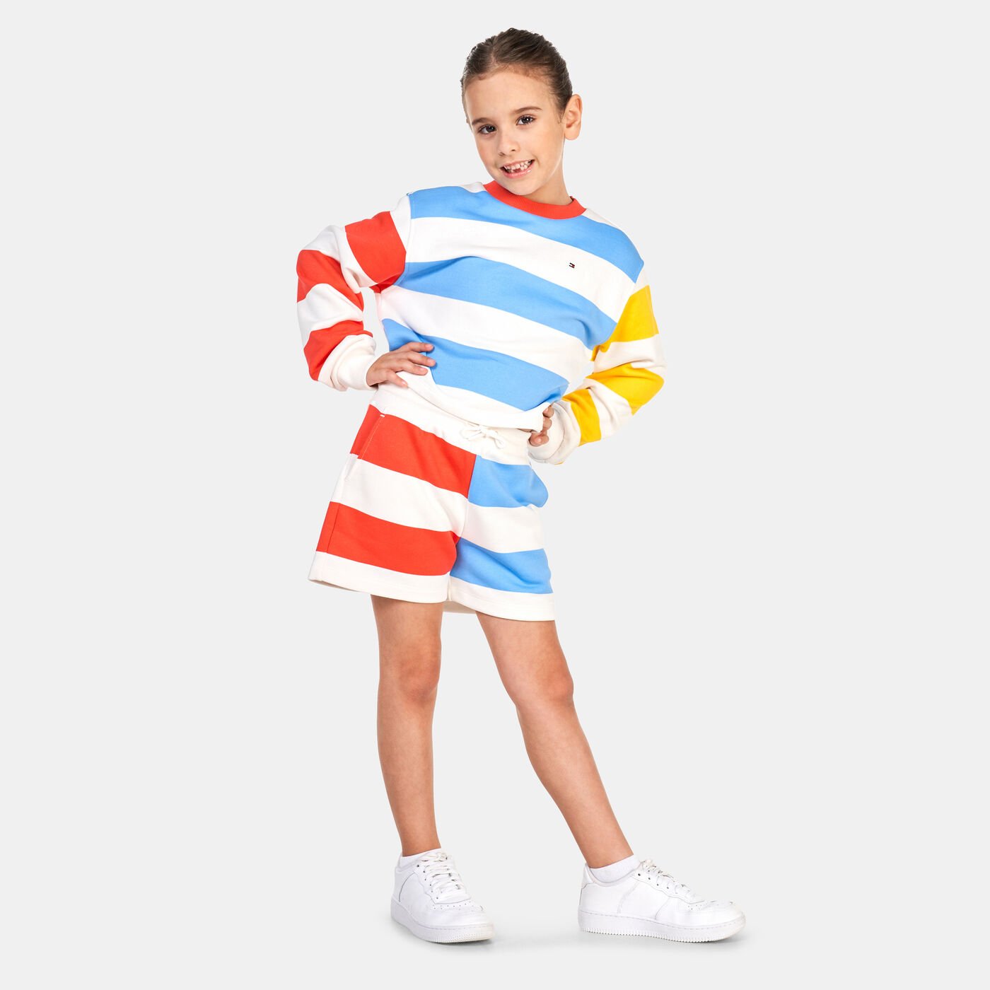 Kids' Bold Stripe Crew Sweatshirt