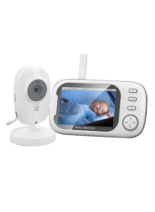 Baby Monitor With 720P Camera, 3.5 Inch LCD Screen, Wireless 900ft Transmission Video Monitor Range, Auto Night Vision