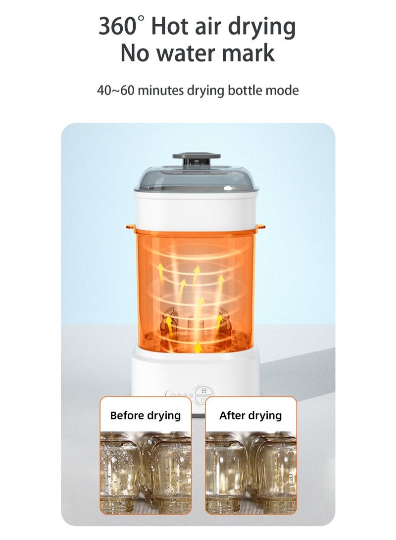 Baby Bottle Warmer,  Baby Bottle Steam Sterilizer Dryer Machine for Baby Milk Breastmilk Formula