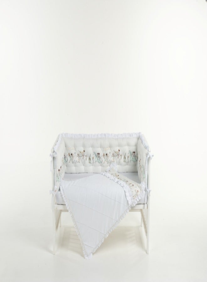 Newborn Bedding Set Magic Parade White - Soft, Stylish, and Safe for Infants | Hypoallergenic, Breathable, Premium Quality