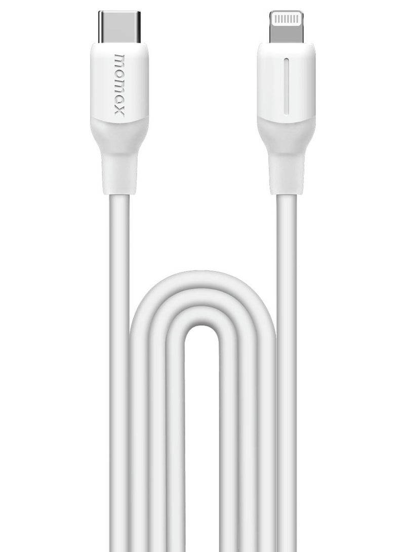 1-Link Flow [35W] USB-C to Lightning Cable 1.2 meter [MFI Certified] Fast Charge PD 3.0 - White