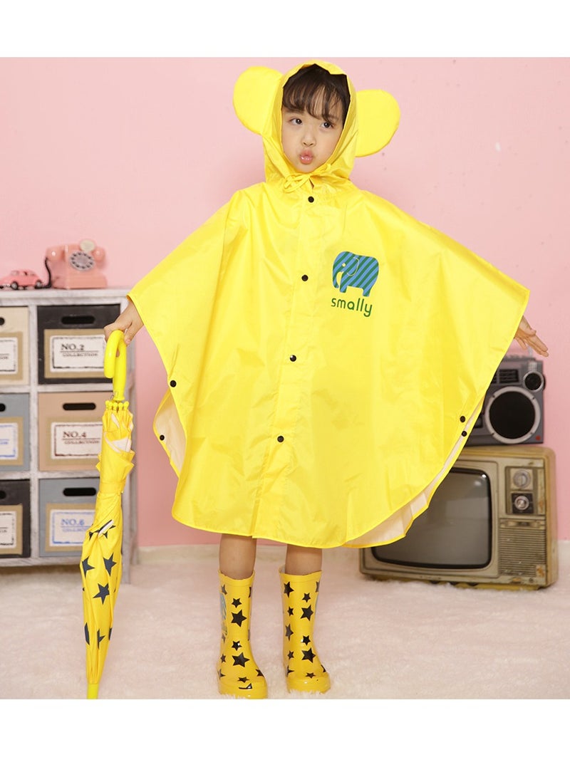 Kids Rain Jacket Lightweight Waterproof Hooded Raincoat Ponchos for Kids Reusable Girls Boys Waterproof Rain Ponchos for 6-12 Years Old Camping Rain Coats