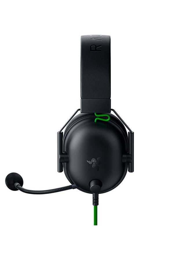 BlackShark V2 X USB Wired Esports Gaming Headset: 7.1 Surround Sound, 50mm Drivers, 240g Lightweight Build, Noise Cancelling Mic, for PC, PS4, PS5, Xbox Series - Black