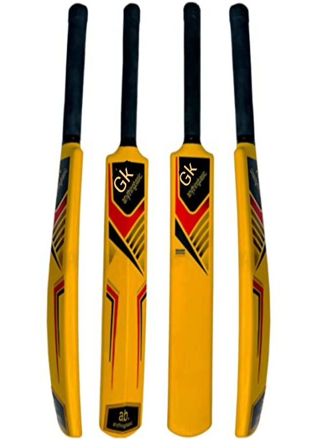 Golden Kick GK Kids Cricket Set | Rubber Grip Bat, Soft Ball & Wicket Stumps | Molded Plastic All-Weather | Ages 4-8 or 8-11