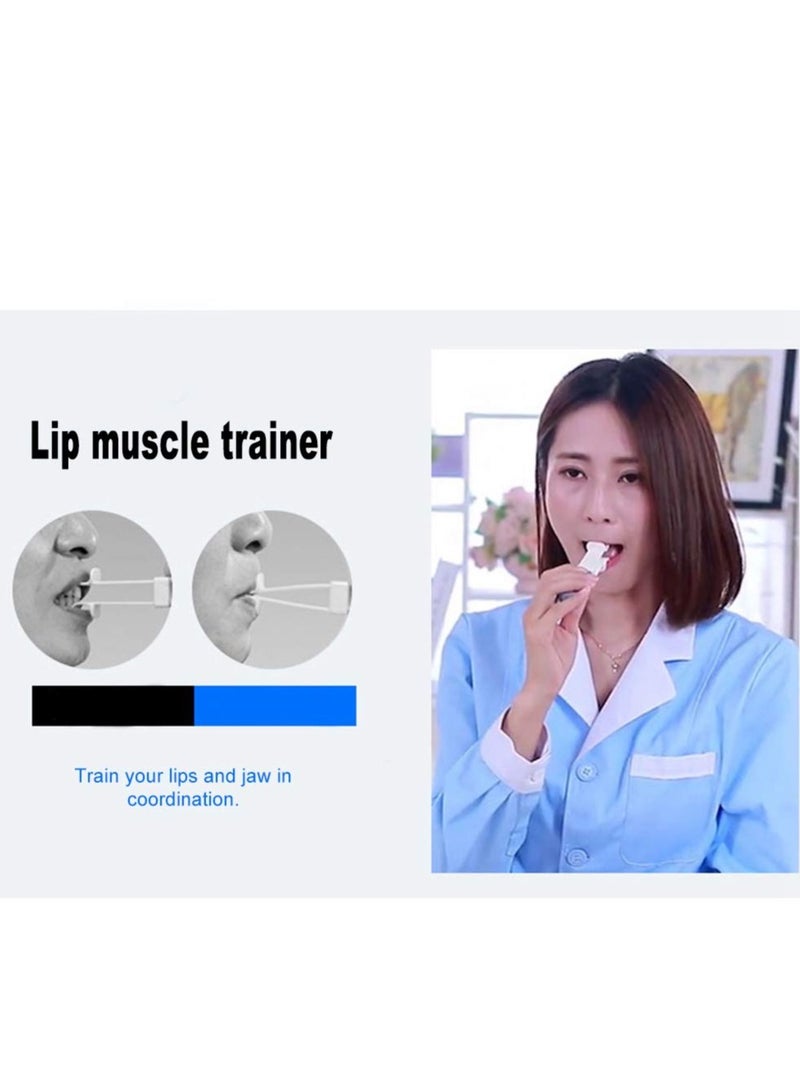 Jaw Exerciser Kit Mouth Exerciser Oral Lips Muscle Training Device Recovery Tongue Trainer Puller for Dysarthria Muscle- 5 in 1 Kit Oral Sensory Therapy Tool Kit Silicone Massager