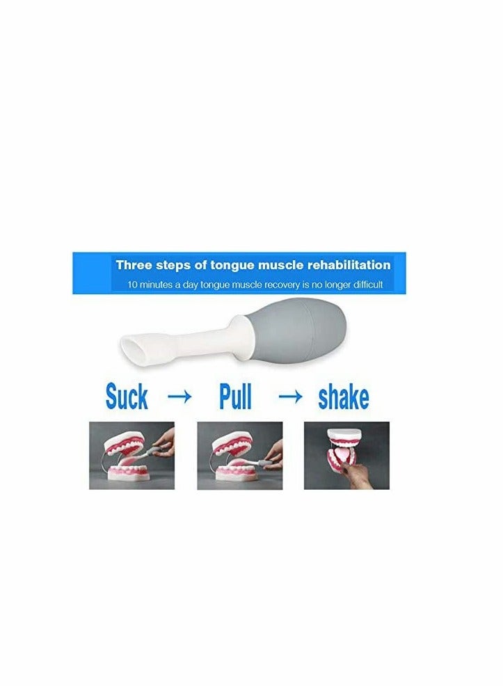 Jaw Exerciser Kit Mouth Exerciser Oral Lips Muscle Training Device Recovery Tongue Trainer Puller for Dysarthria Muscle- 5 in 1 Kit Oral Sensory Therapy Tool Kit Silicone Massager