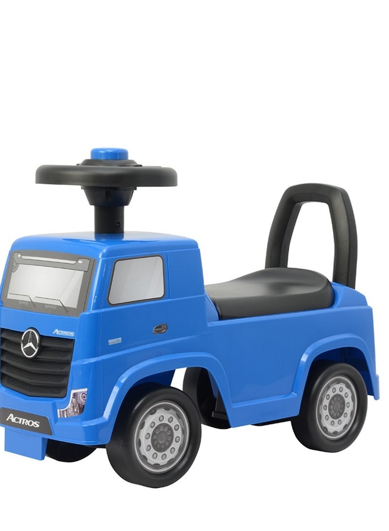 Mercedes Benz Actros Kids Rideon Push Car -Blue