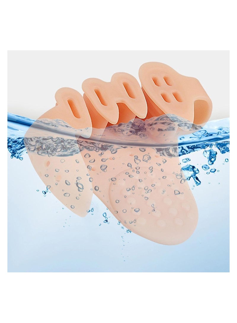 2 Pairs Toe Splitter, 5-hole Toe Stretcher, Soft Gel Toe Spacers to Correct Toes, Toe Corrector, Bunion Corrector for Women Men Toe Straightener Toe Stretcher Big Toe Separators