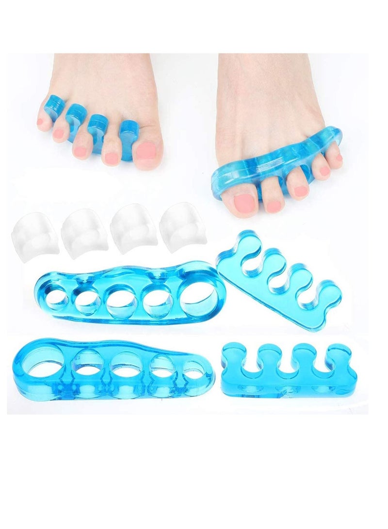 Gel Toe Stretcher and Separator for Relaxing, 8 Pcs Bunion Relief, Hammer Toe and More for Women and Men Quickly Bunion Pain Relief Hallux Valgus Treatment Straighten Feet Alleviating Pain