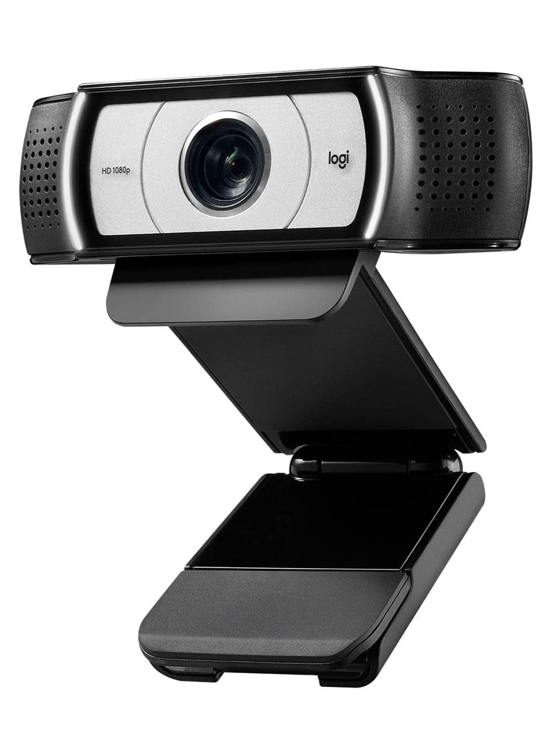 C930s Full HD Webcam. With Autofocus, Privacy Shutter, Noise-canceling mic, Ultra-Wide Angle Black