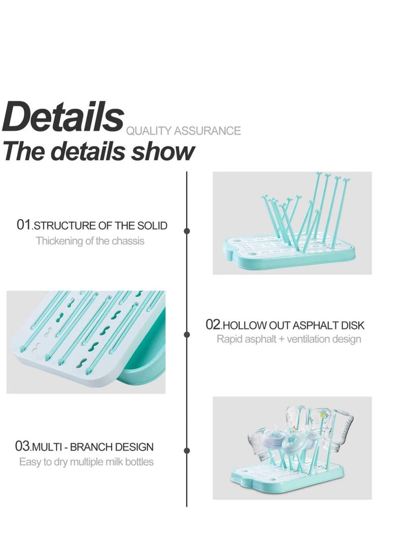 Baby Bottle Drying Rack for Kitchen Countertop Baby Bottle Drying Rack with Removable Water Tray Countertop Drying Rack Stylish Nursery Product