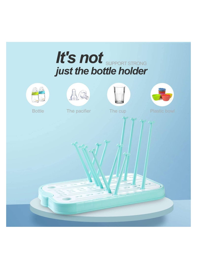 Baby Bottle Drying Rack for Kitchen Countertop,Baby Bottle Drying Rack with Removable Water Tray Countertop Drying Rack Stylish Nursery Product