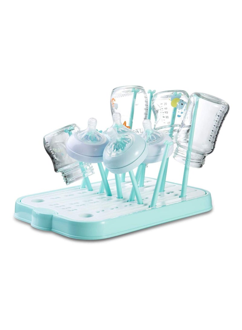 Baby Bottle Drying Rack for Kitchen Countertop,Baby Bottle Drying Rack with Removable Water Tray Countertop Drying Rack Stylish Nursery Product