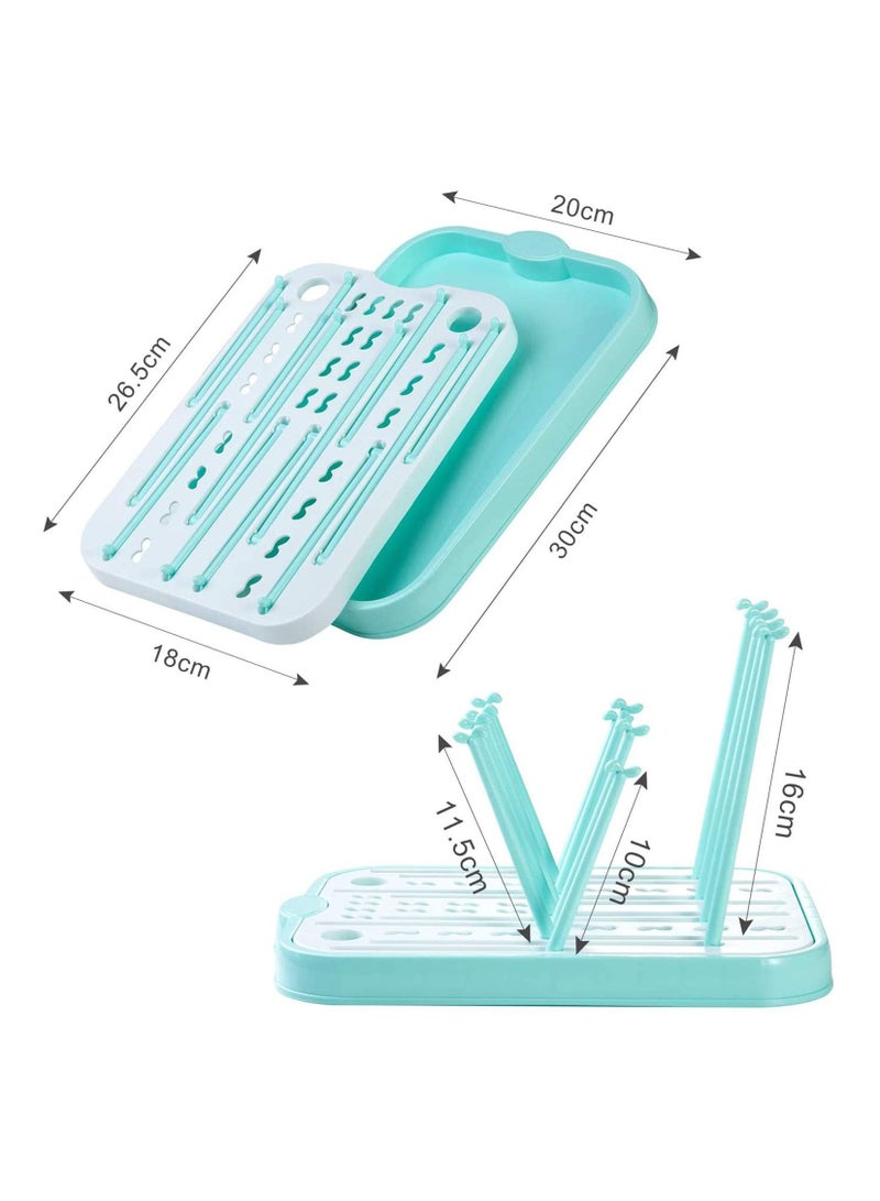 Baby Bottle Drying Rack for Kitchen Countertop,Baby Bottle Drying Rack with Removable Water Tray Countertop Drying Rack Stylish Nursery Product