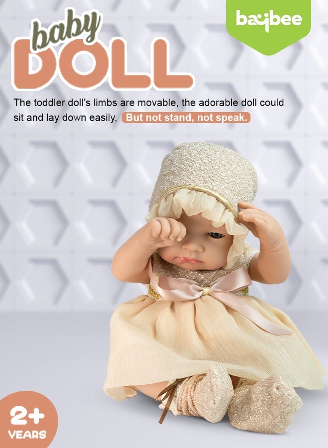 Baybee Realistic Reborn Baby Dolls Lifelike Washable Newborn Silicone Toy Doll Sleeping Toy Real Baby Doll Soft Body Gift Set Kids Girls Boy Toys